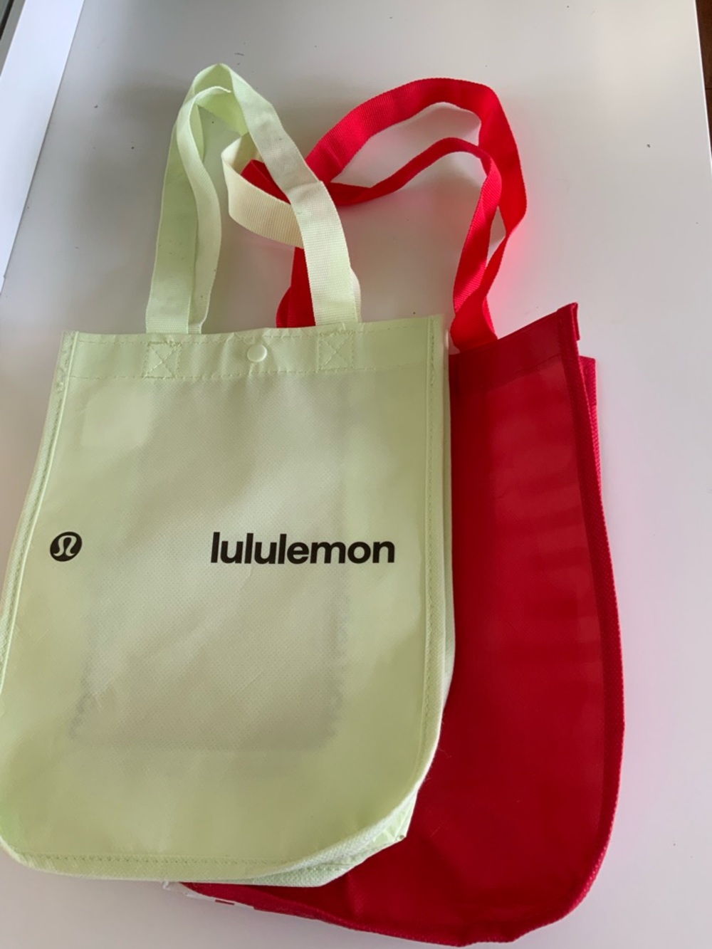 lululemon athletica Women's Lime Green Reusable Tote Bag